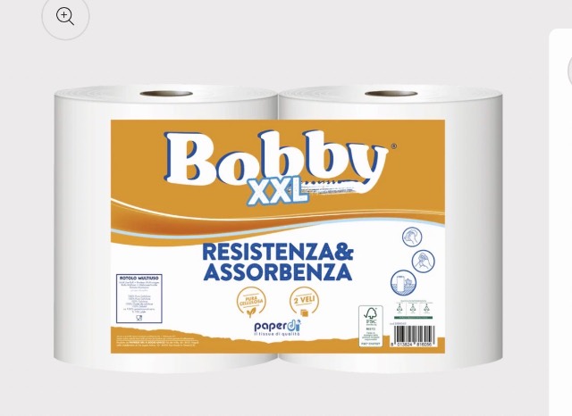 Bobina economica in pura ovatta di cellulosa pz.2