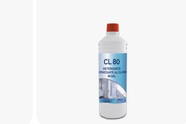 CL 80 detergente al cloro igienizzante sanitari 1000 ml