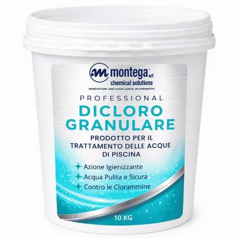 Piscine, Idromassaggi e Saune Agente Clorante per Piscina – Dicloro Granulare – 10kg