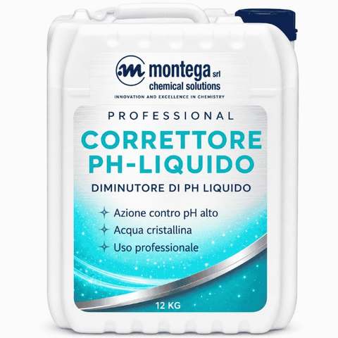 Piscine, Idromassaggi e Saune Correttore pH- Liquido – 12kg