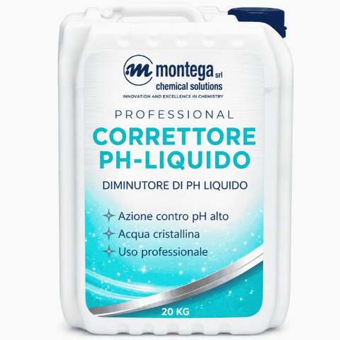 Piscine, Idromassaggi e Saune Correttore pH- Liquido – 20kg